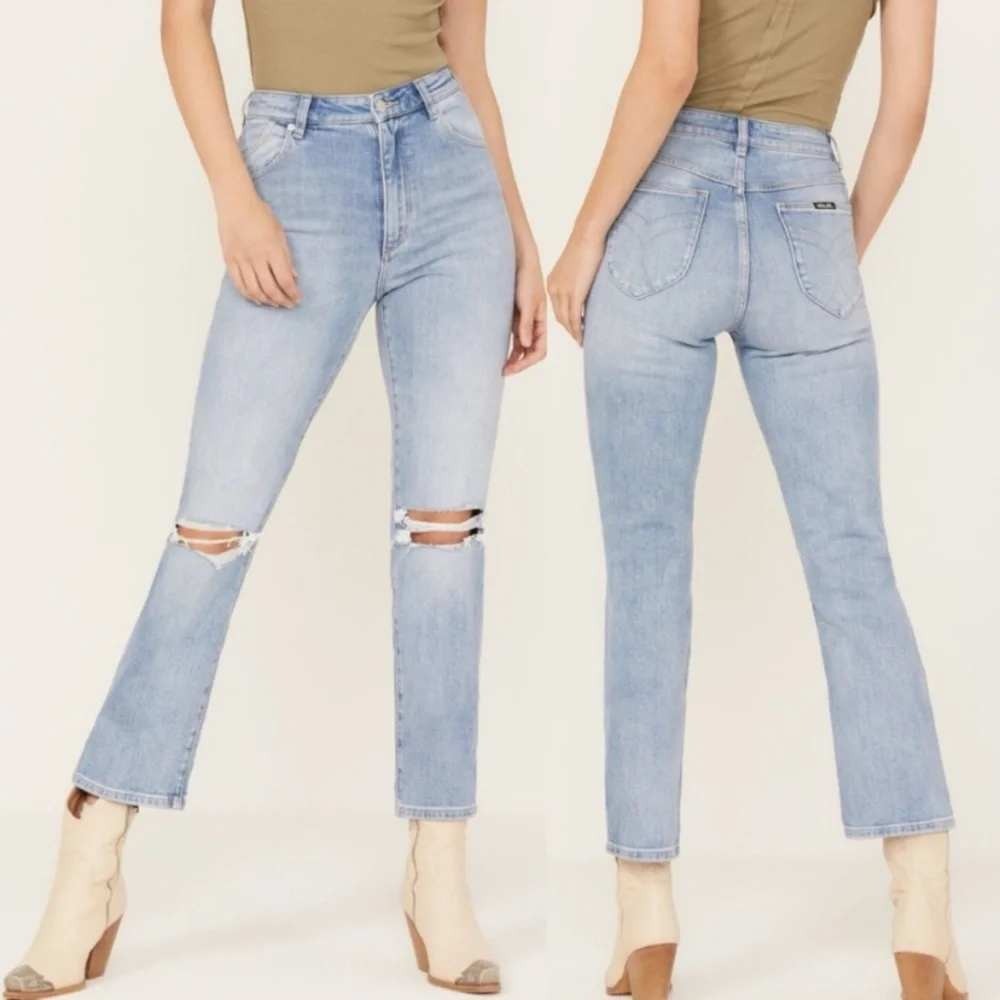 Rolla's Original High Rise Straight Jeans G'Day Mate Wash Size 25